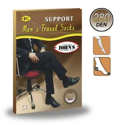 Ανδρικές Κάλτσες κάτω γόνατος Travel socks 280 den (17-20 mmHg) John's 2144127 Γκρι  