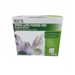 Rex Γάντια αποστειρωμένα χωρίς πούδρα RXSTNP75 7.5 - 50 ζεύγη