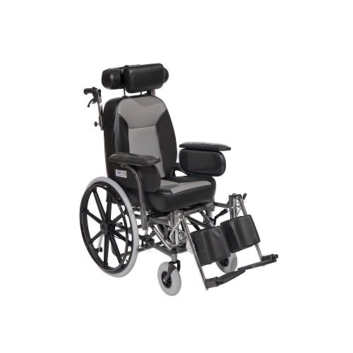 MOBIAK Αναπηρικό Αμαξίδιο Ειδικού Τύπου Ενισχυμένο Reclining 24'' 48 cm 0808838 Ανθρακί 