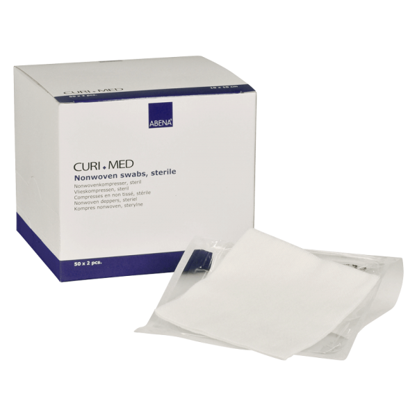 Curi Med Επιθέματα Non woven Αποστειρωμένα 4ply 10x10cm 7022 – Συσκευασία 50 x 2 τεμαχίων Curi Med Επιθέματα Non woven Αποστειρωμένα 4ply 10x10cm 7022 – Συσκευασία 50 x 2 τεμαχίων