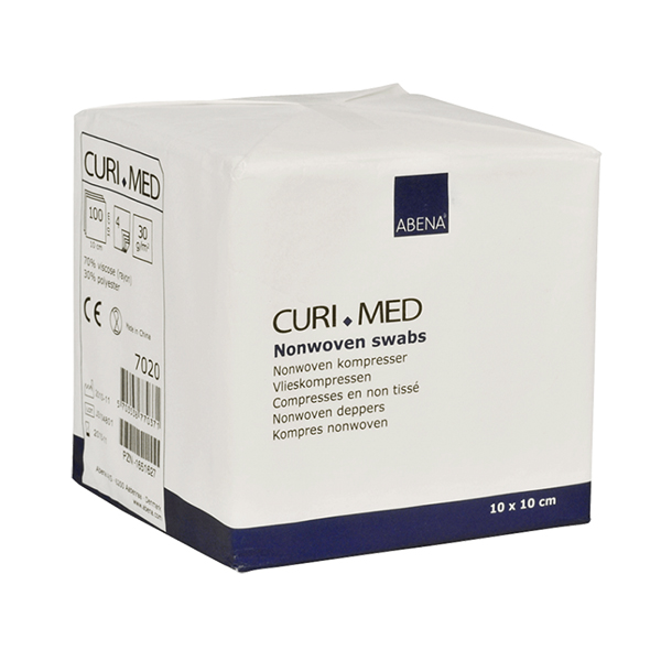 Curi Med Επιθέματα Non woven Μη αποστειρωμένα 4ply 10x10cm 7020 - 100 τεμάχια Curi Med Επιθέματα Non woven Μη αποστειρωμένα 4ply 10x10cm 7020 - 100 τεμάχια
