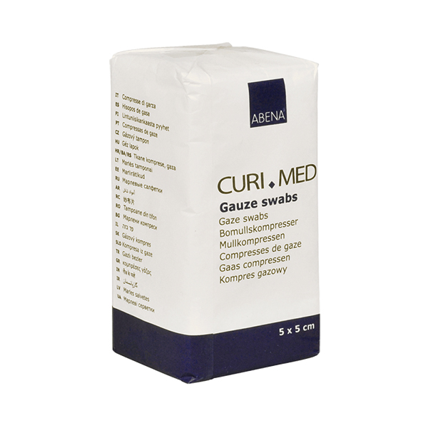 Curi Med Επιθέματα Γάζας Απλά μη Αποστειρωμένα 8ply 5x5cm 220982 - 100 τεμάχια Curi Med Επιθέματα Γάζας Απλά μη Αποστειρωμένα 8ply 5x5cm 220982 - 100 τεμάχια