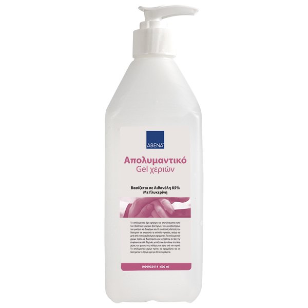 ABENA Απολυμαντικό Gel Χεριών 85%, 600ml με αντλία 1999902414 ABENA Απολυμαντικό Gel Χεριών 85%, 600ml με αντλία 1999902414