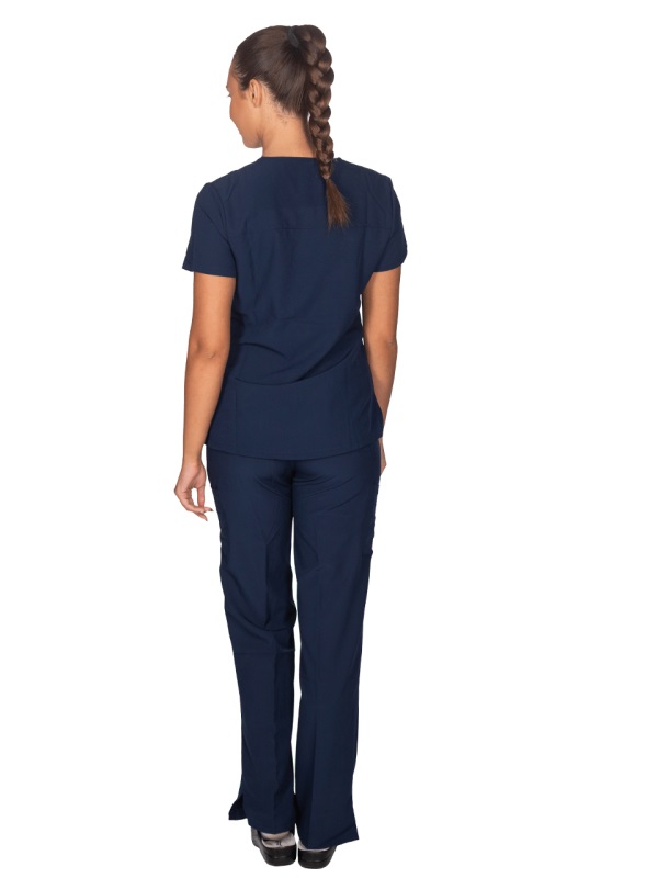 Ιατρική Στολή Γυναικεία Μπλούζα - Παντελόνι (Σετ) Stretch Σκούρο Μπλε