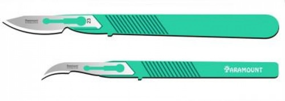 Paramount Νυστέρια με λαβή N.12 10 τεμαχίων 12NS