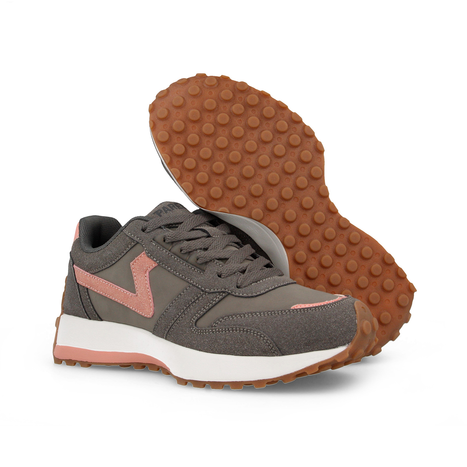 Paredes Γυναικεία Ανατομικά αθλητικά sneakers DC25549 Γκρι - Ροζ Paredes Γυναικεία Ανατομικά αθλητικά sneakers DC25549 Γκρι - Ροζ