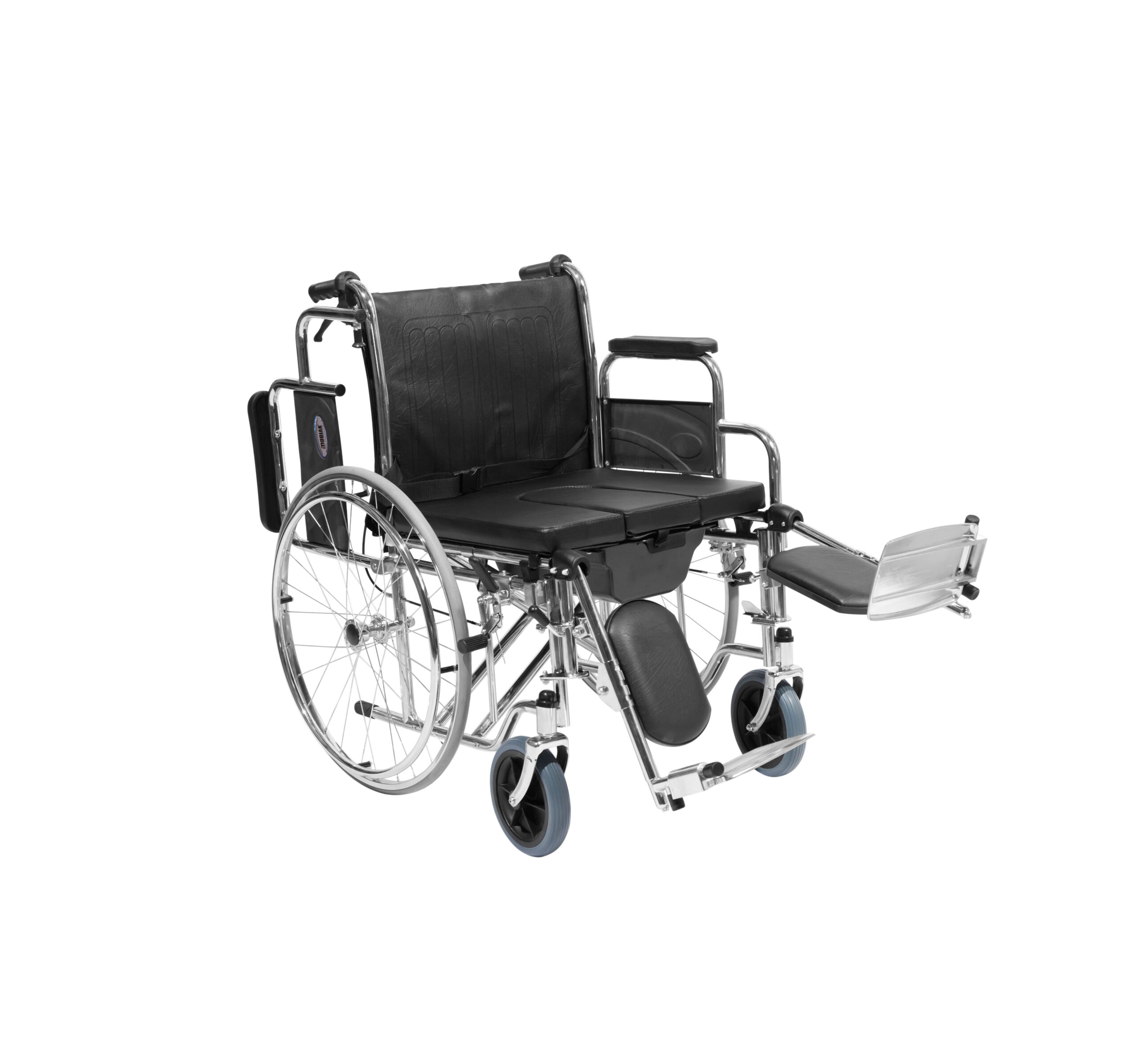 MOBIAK Αναπηρικό Αμαξίδιο Με Δοχείο 24'' 50 cm 0808367 Νίκελ