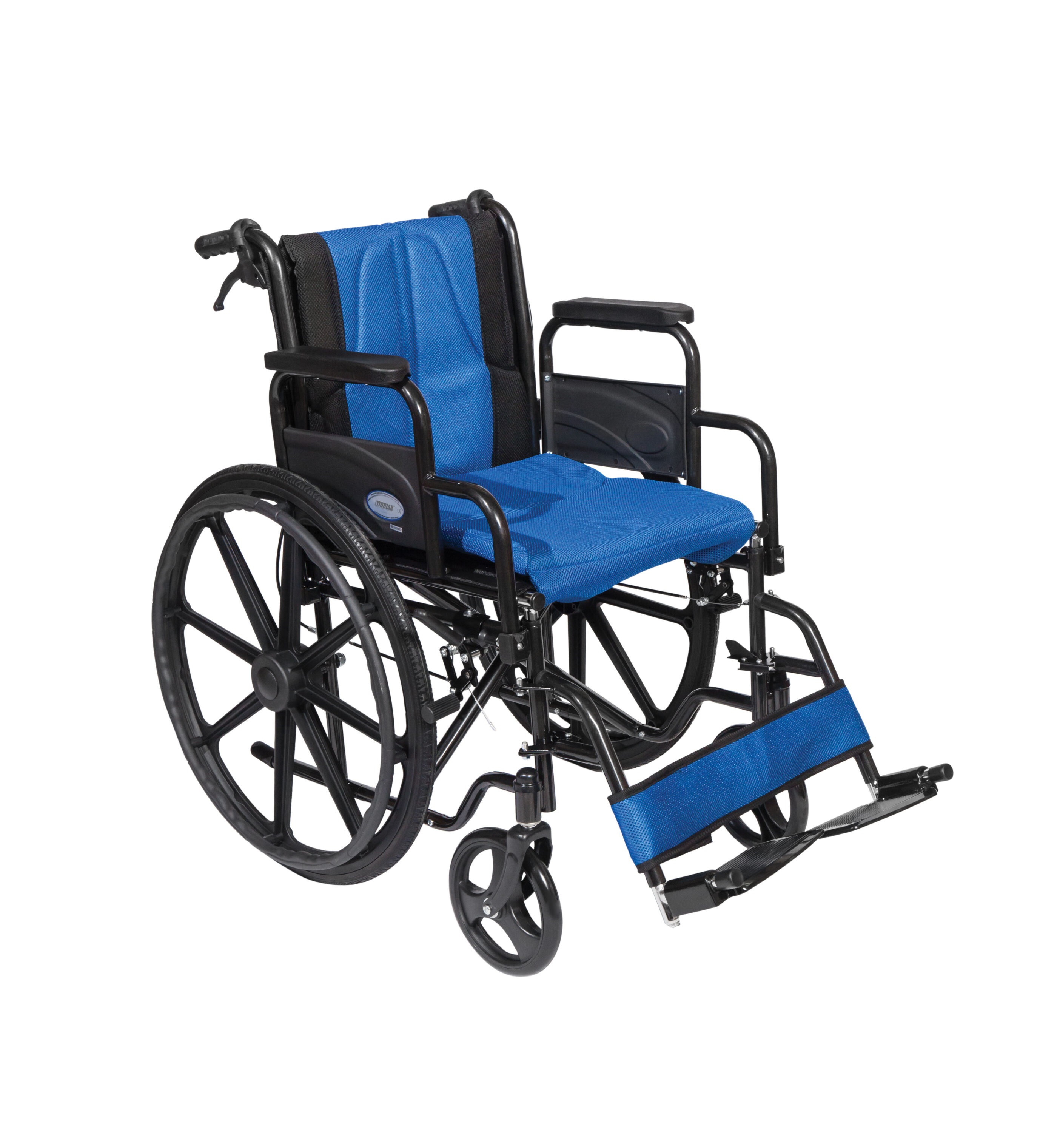 MOBIAK Αναπηρικό Αμαξίδιο Σειρά Golden 24'' Μπλε-Μαύρο 45 cm 0808481 Μπλε