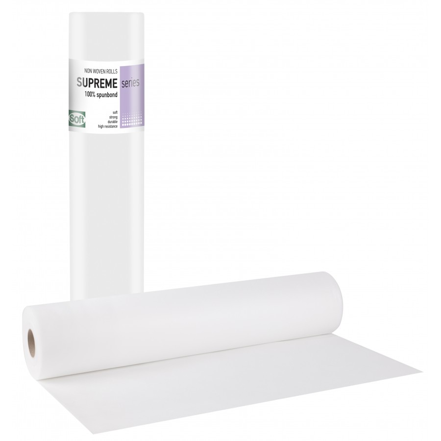 Εξεταστικό Ρολό 20 gr Supreme Plus Non woven 68cm x 70m Λευκό Εξεταστικό Ρολό 20 gr Supreme Plus Non woven 68cm x 70m Λευκό