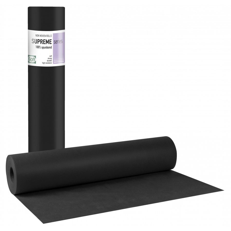 Εξεταστικό Ρολό 20gr Supreme Plus Non woven 58cm x 70m Μαύρο Εξεταστικό Ρολό 20gr Supreme Plus Non woven 58cm x 70m Μαύρο