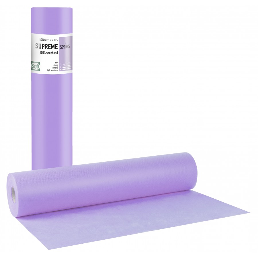 Εξεταστικό Ρολό 20gr Supreme Plus Non woven 58cm X 70m Μωβ Εξεταστικό Ρολό 20gr Supreme Plus Non woven 58cm X 70m Μωβ