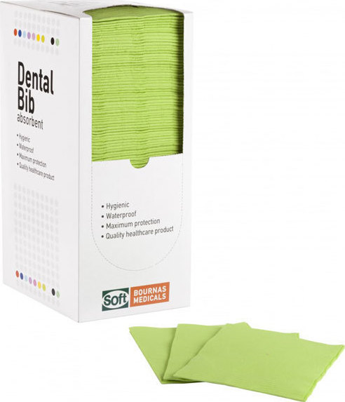 Οδοντιατρική πετσέτα Soft Care Standard 2ply με dispenser 33cm x 45cm - 125 τεμάχια Λαχανί