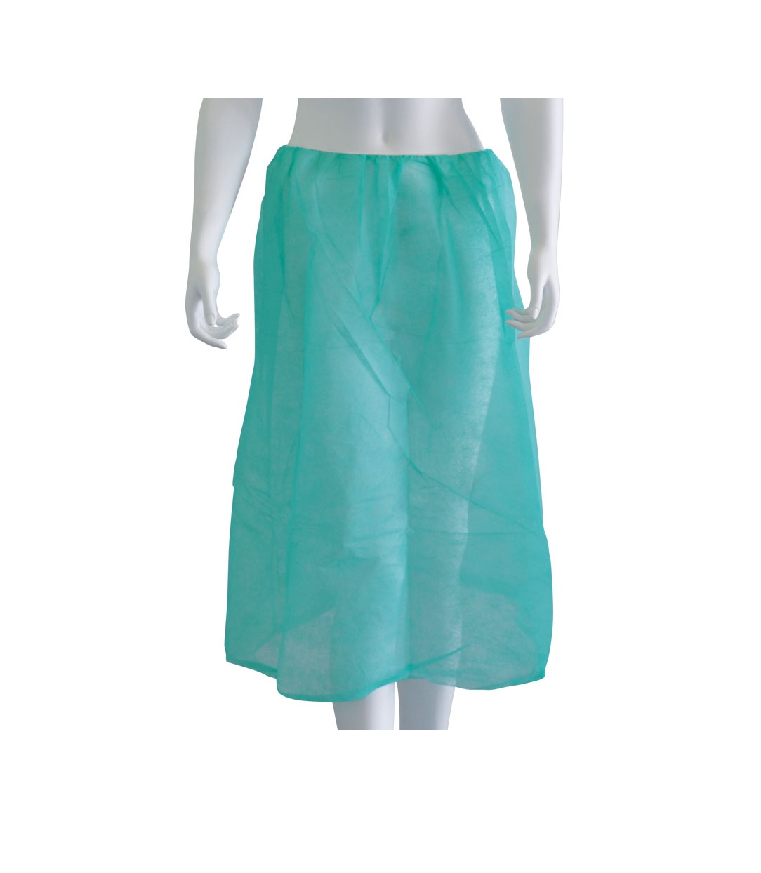Εξεταστική φούστα πράσινη non woven (10 τεμάχια)