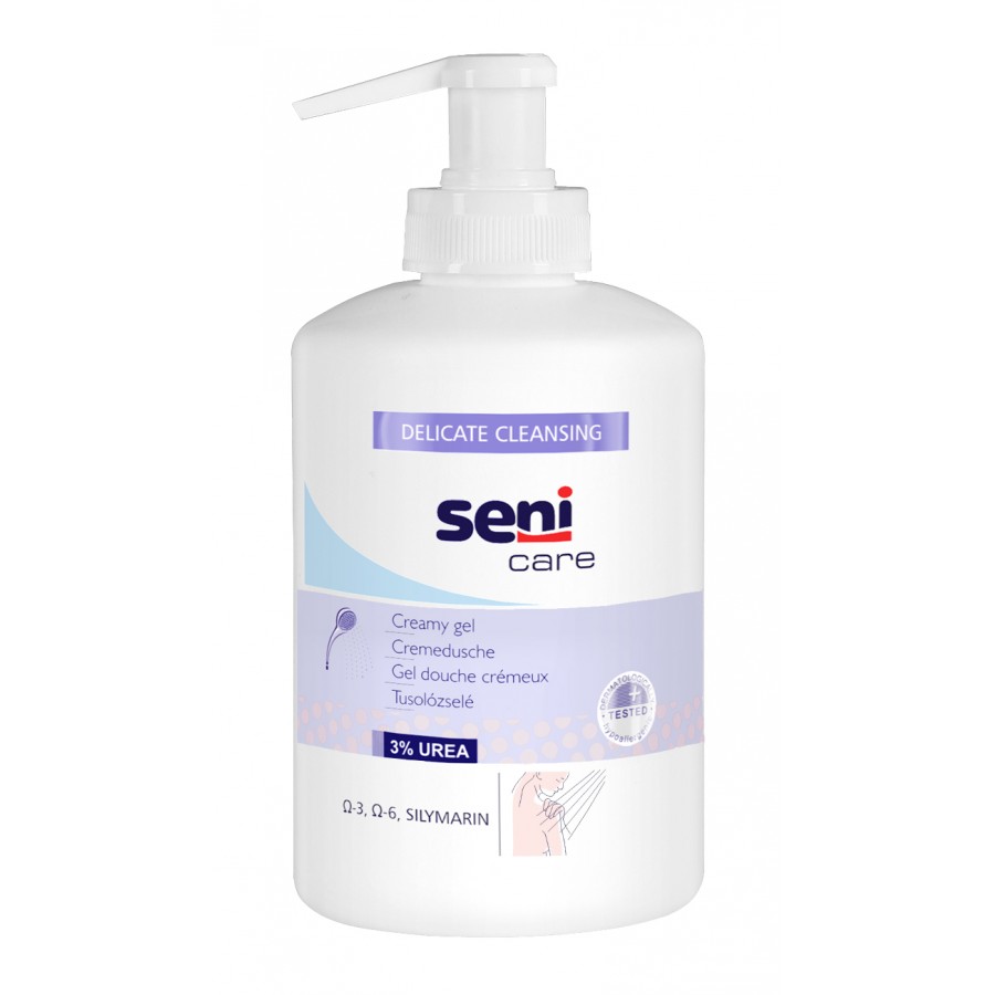 Seni Care Κρεμώδες gel Καθαρισμού (3% urea) 300ml Seni Care Κρεμώδες gel Καθαρισμού (3% urea) 300ml