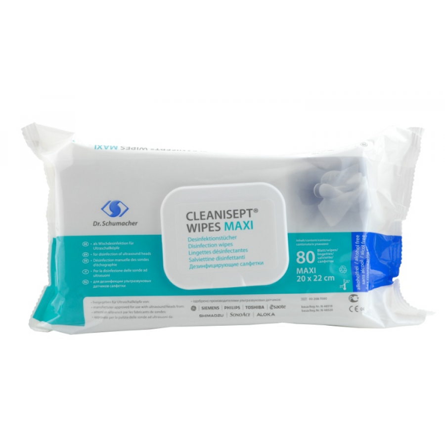 Cleanisept Wipes maxi 20x22cm Μαντηλάκια για ταχεία απολύμανση μεγάλων επιφανειών - 100 τεμάχια