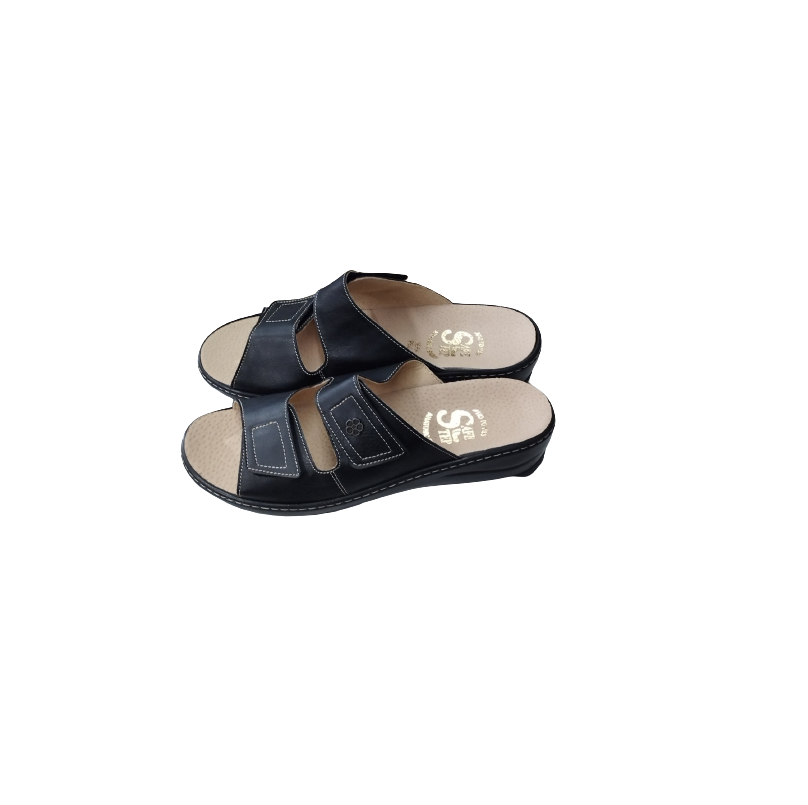 SAFE STEP Γυναικεία Δερμάτινη Παντόφλα 4918 Μαύρο SAFE STEP Γυναικεία Δερμάτινη Παντόφλα 4918 Μαύρο
