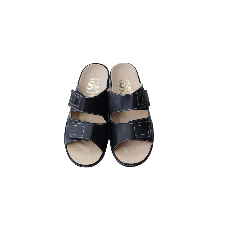 SAFE STEP Γυναικεία Δερμάτινη Παντόφλα 4918 Μαύρο SAFE STEP Γυναικεία Δερμάτινη Παντόφλα 4918 Μαύρο