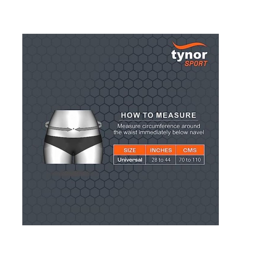 Tynor Sport Ζώνη οσφύος ABS Binder από neoprene ρυθμιζόμενη για προπόνηση one size