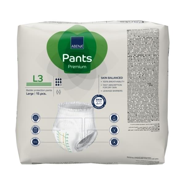 ABENA Βρακάκι-Slip ABENA Pants Premium Νύχτας L3 - Συσκευασία 15 τεμαχίων 1000021327