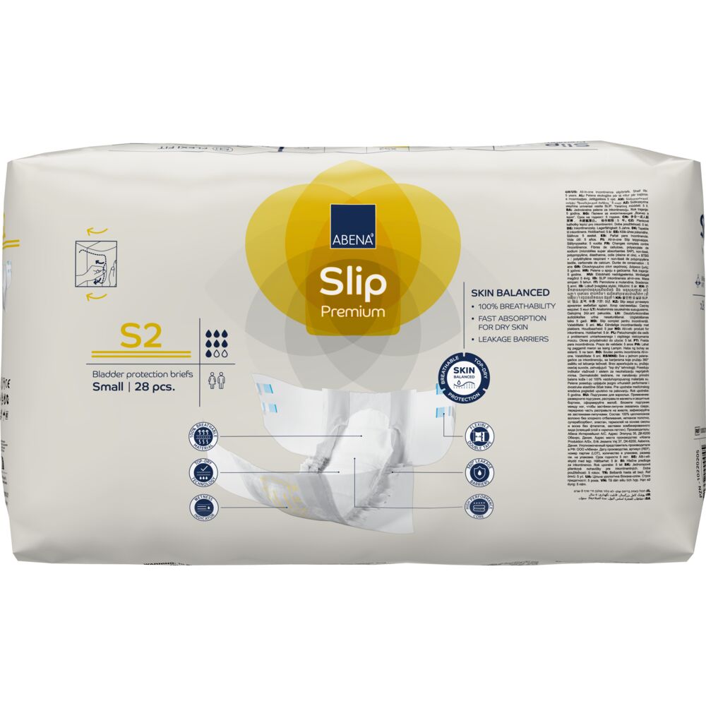 Abena Slip Premium Πάνα ακράτειας Νύχτας S2 - 3 x 28 τεμάχια 1000021281 (κιβώτιο) Abena Slip Premium Πάνα ακράτειας Νύχτας S2 - 3 x 28 τεμάχια 1000021281 (κιβώτιο)