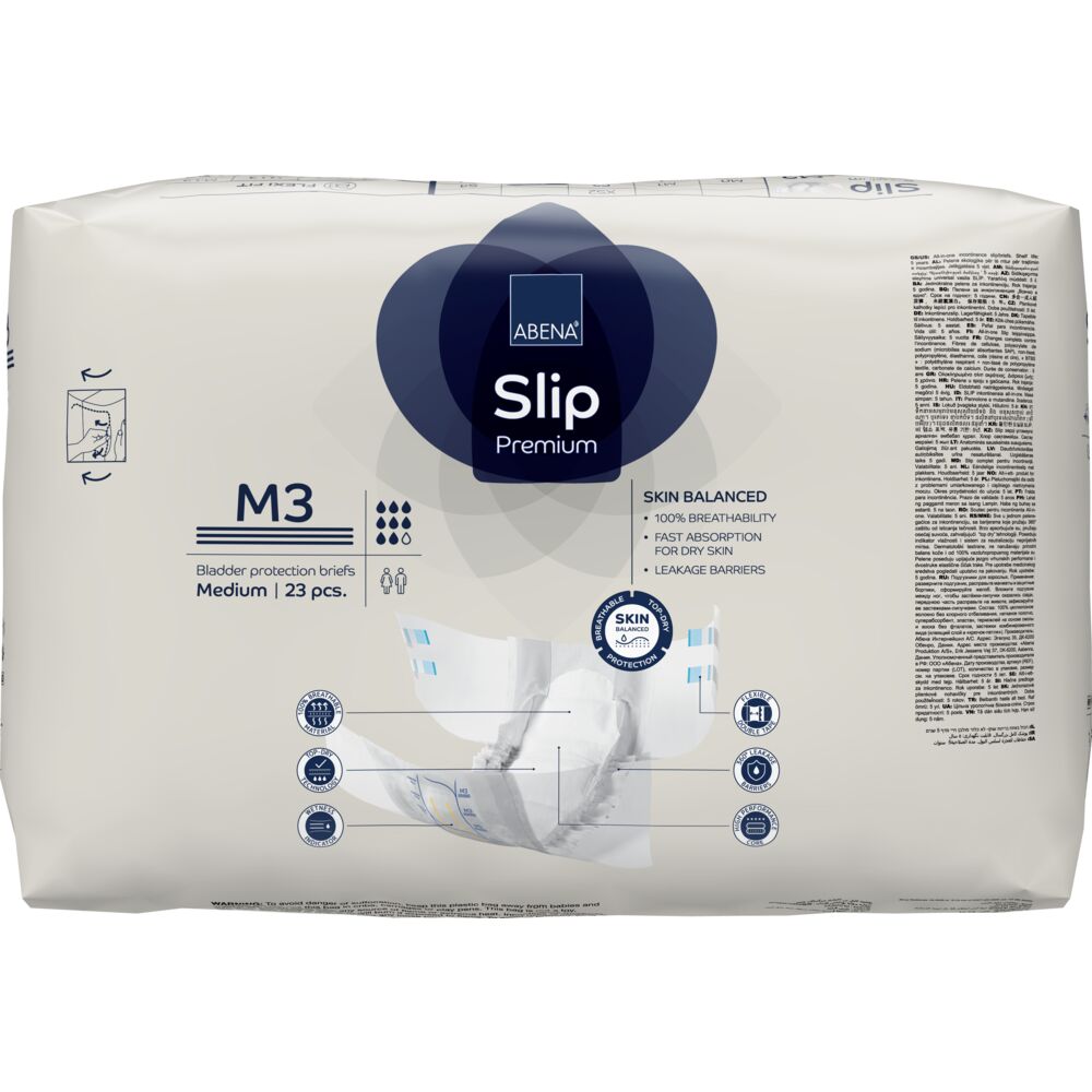 Abena Slip Premium Πάνα ακράτειας Νύχτας M3 - 4 x 23 τεμάχια 1000021286 (κιβώτιο) Abena Slip Premium Πάνα ακράτειας Νύχτας M3 - 4 x 23 τεμάχια 1000021286 (κιβώτιο)