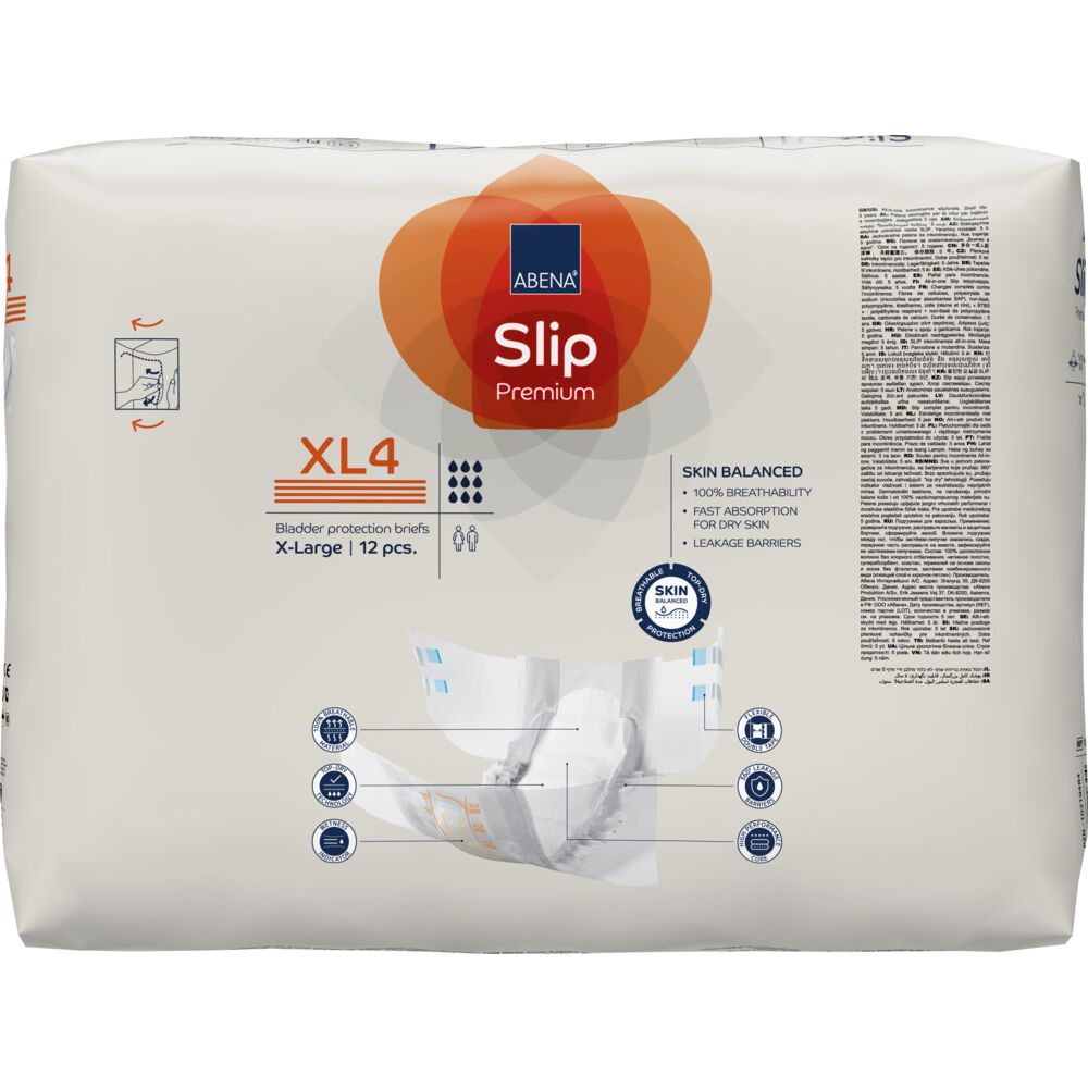 Abena Slip Premium Πάνα ακράτειας Νύχτας XL4 - Συσκευασία 12 τεμαχίων 1000021294