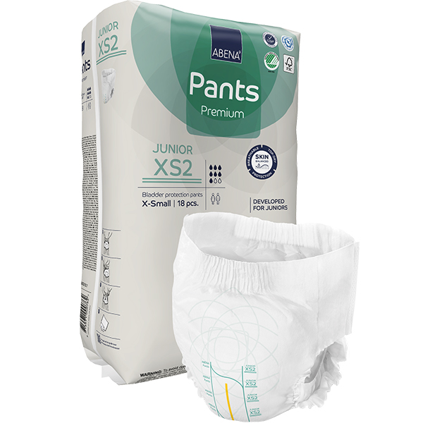 Abena Pants Premium Εσώρουχο ακράτειας Νύχτας Junior XS2 - Συσκευασία 14 τεμαχίων 1000018730