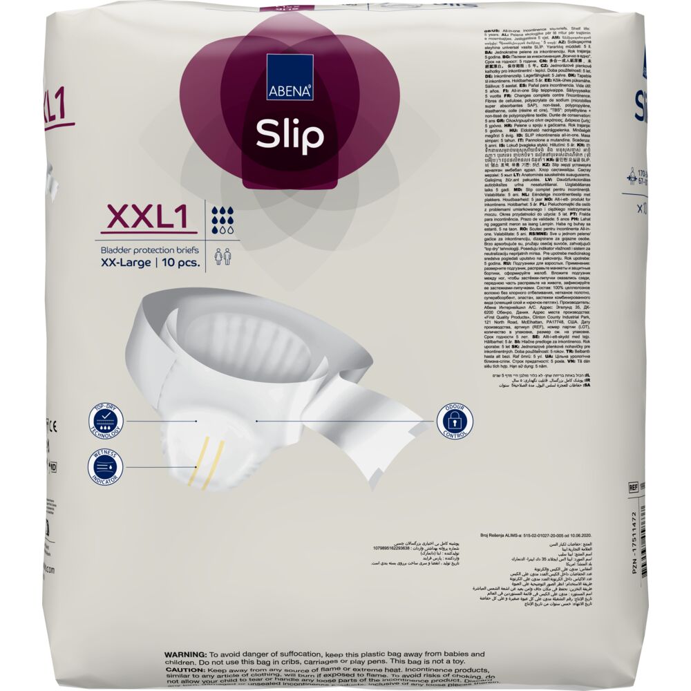 Abena Slip Πάνα ακράτειας Νύχτας XXL1 - 4 x 10 τεμάχια 1999905378 (κιβώτιο) Abena Slip Πάνα ακράτειας Νύχτας XXL1 - 4 x 10 τεμάχια 1999905378 (κιβώτιο)