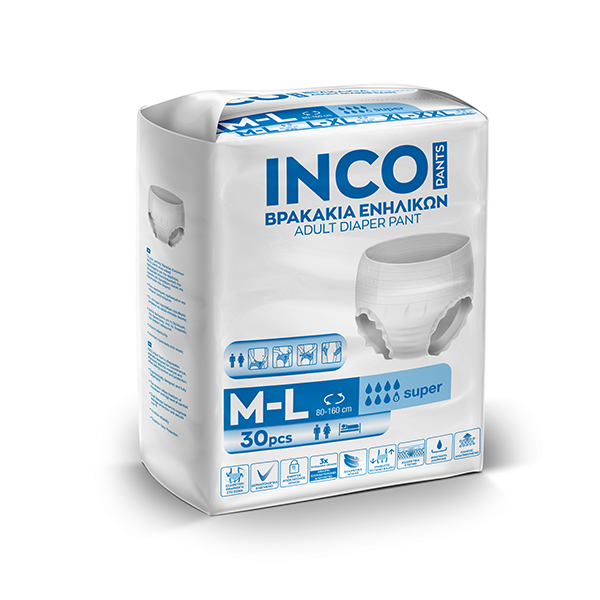Inco Pants Βρακάκι Ενηλίκων (Medium – Large) 30 τεμάχια