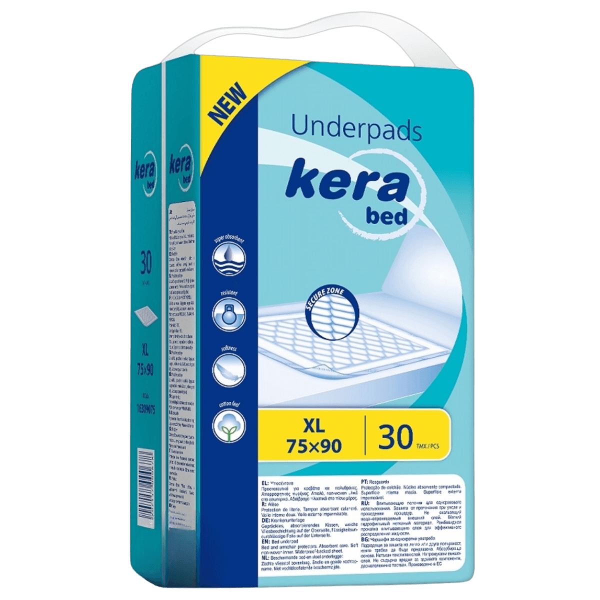 Kera bed Super XL Υποσέντονο 75 X 90 cm 16309075 - 30 τεμάχια 