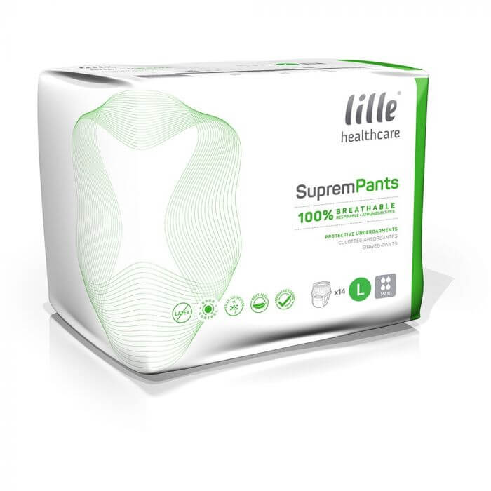 Lille Supreme Pants Εσώρουχα Ακράτειας ενηλίκων ΧLarge 120-160 cm - 8x14 τεμάχια (κιβώτιο) Lille Supreme Pants Εσώρουχα Ακράτειας ενηλίκων ΧLarge 120-160 cm - 8x14 τεμάχια (κιβώτιο)