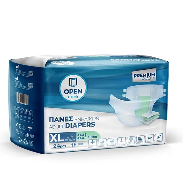 Open Care Πάνα ενηλίκων Super XLarge - 24 τεμάχια