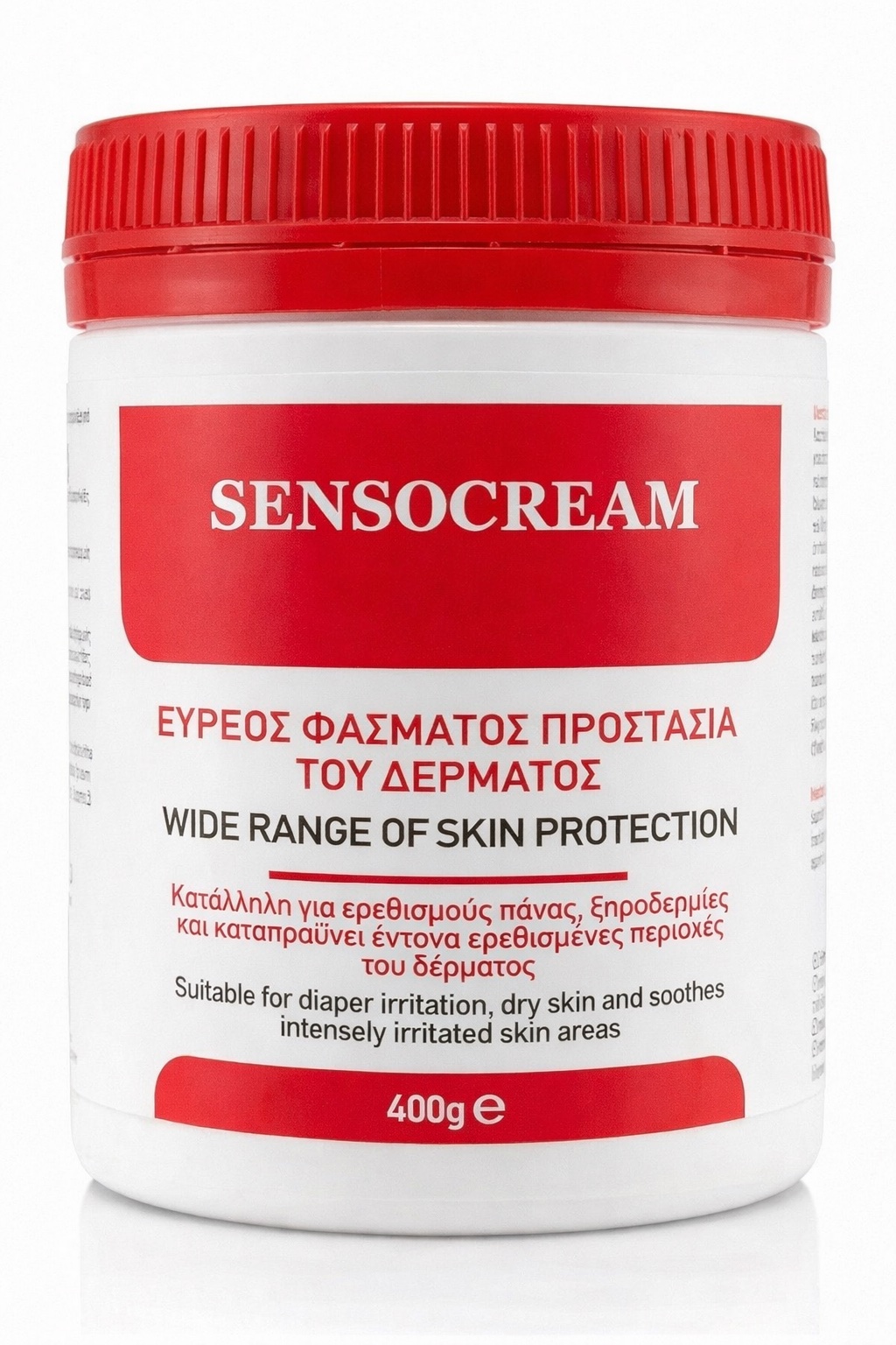 Sensocream Κρέμα Προστασίας του Δέρματος Ιδανική για Κλινήρεις Ασθενείς 400 gr