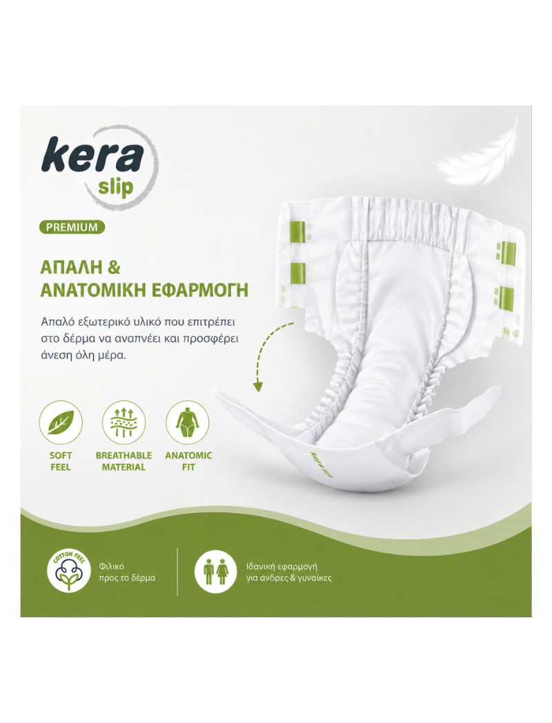 Kera Slip Premium Maxi Πάνα Ακράτειας Νύχτας Large 20 τεμάχια 