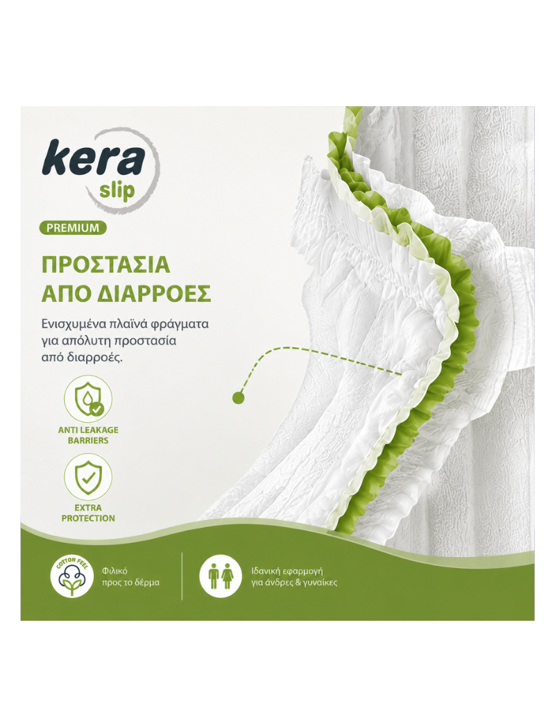 Kera Slip Premium Maxi Πάνα Ακράτειας Νύχτας Large 20 τεμάχια 