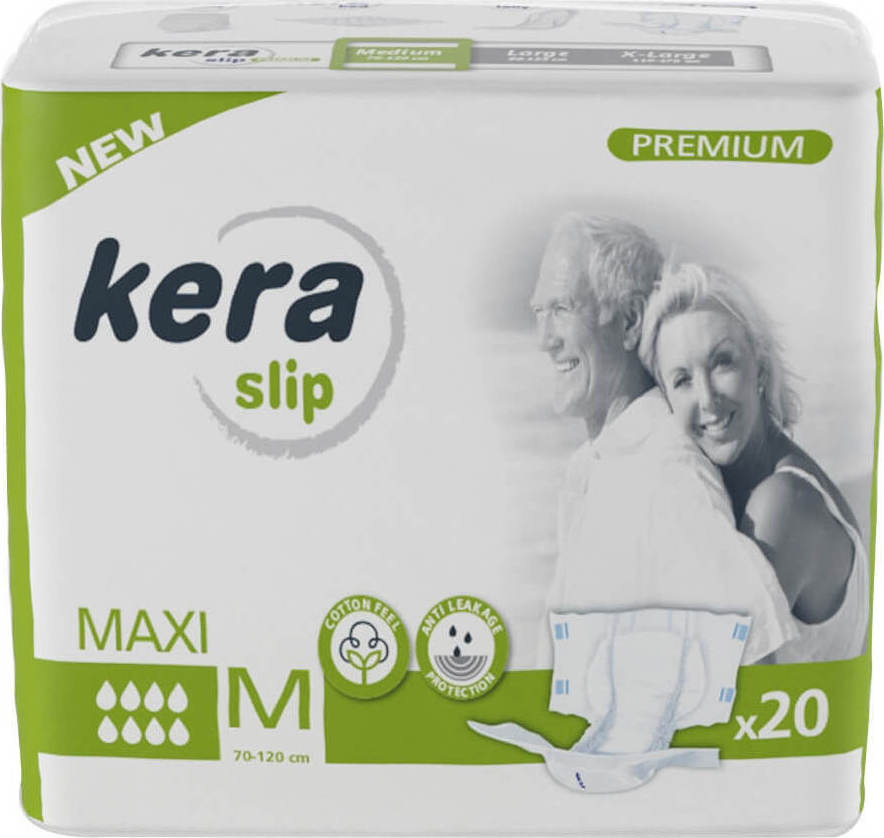 Kera Slip Premium Maxi Πάνα Ακράτειας Νύχτας Medium 20 τεμάχια Kera Slip Premium Maxi Πάνα Ακράτειας Νύχτας Medium 20 τεμάχια