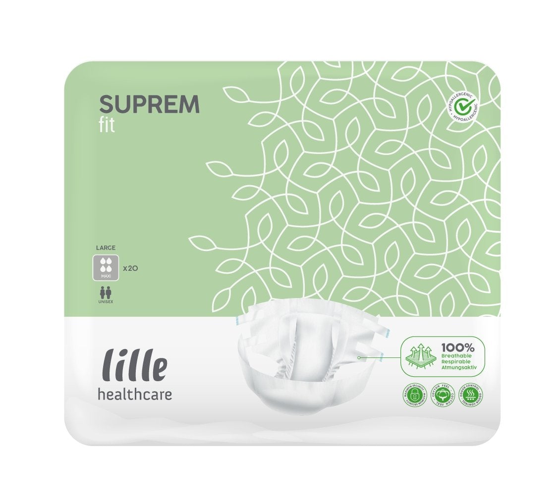Lille Πάνα ακράτειας νύχτας Supreme Fit Maxi XLarge - 20 τεμάχια Lille Πάνα ακράτειας νύχτας Supreme Fit Maxi XLarge - 20 τεμάχια