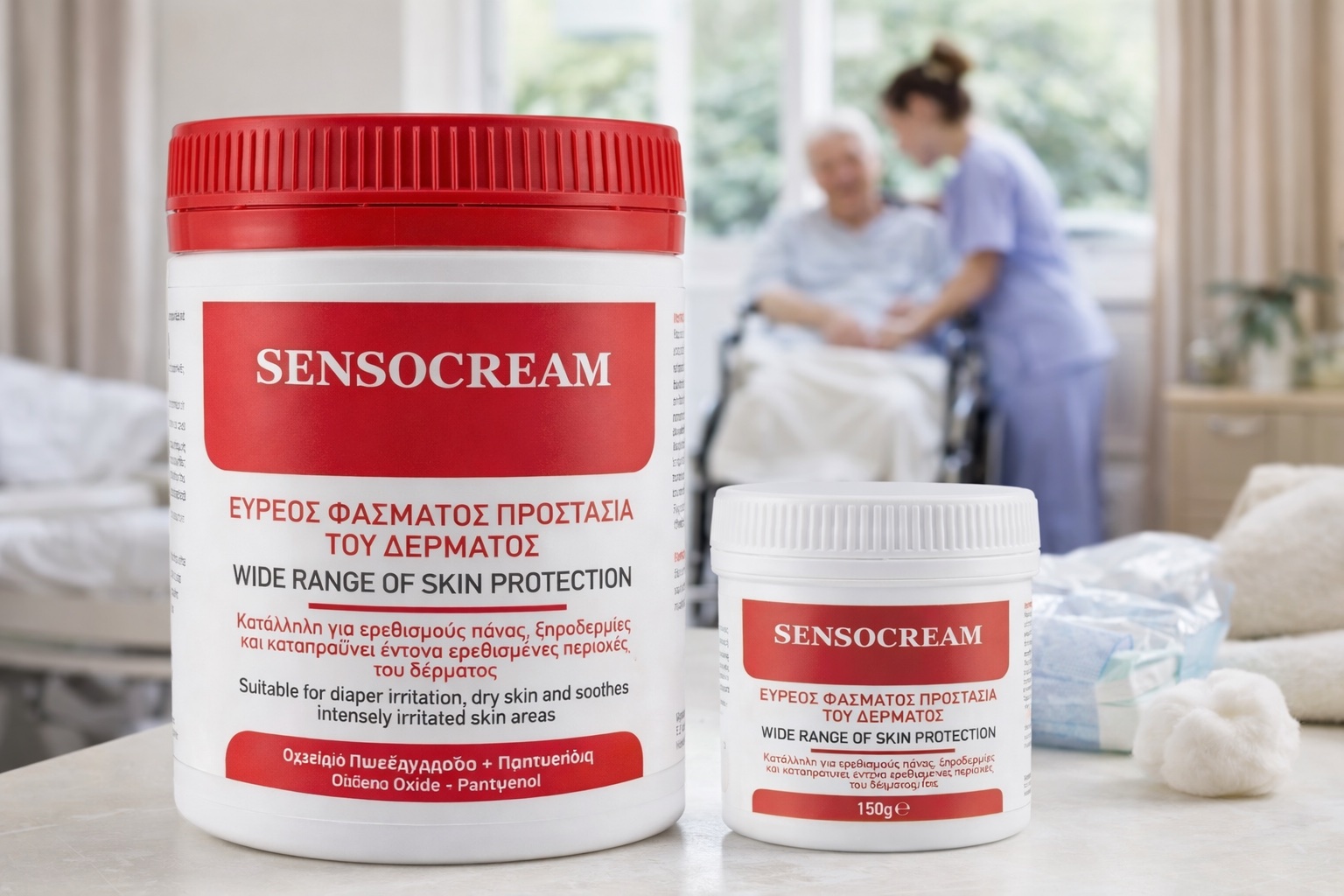 Sensocream Κρέμα Προστασίας του Δέρματος Ιδανική για Κλινήρεις Ασθενείς 150 gr