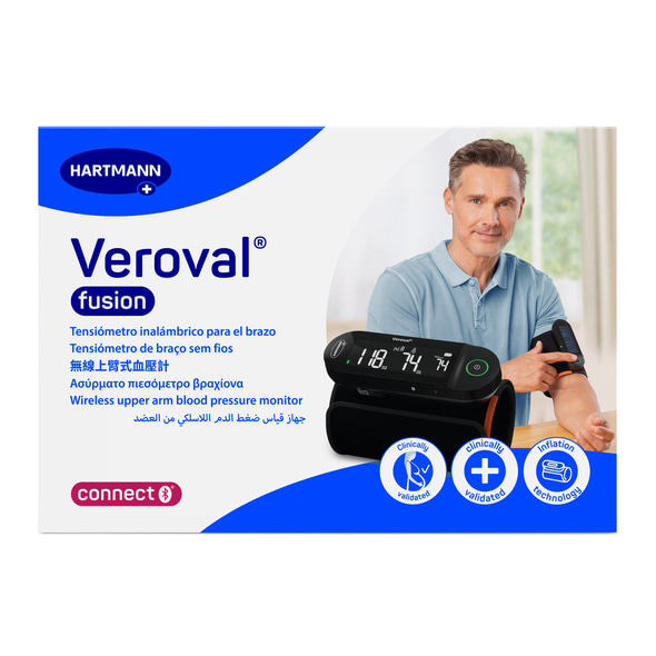Hartmann Veroval Fusion Ασύρματο Πιεσόμετρο μπράτσου με ένδειξη ανίχνευσης πιθανής κολπικής μαρμαρυγής (AFib) 925692