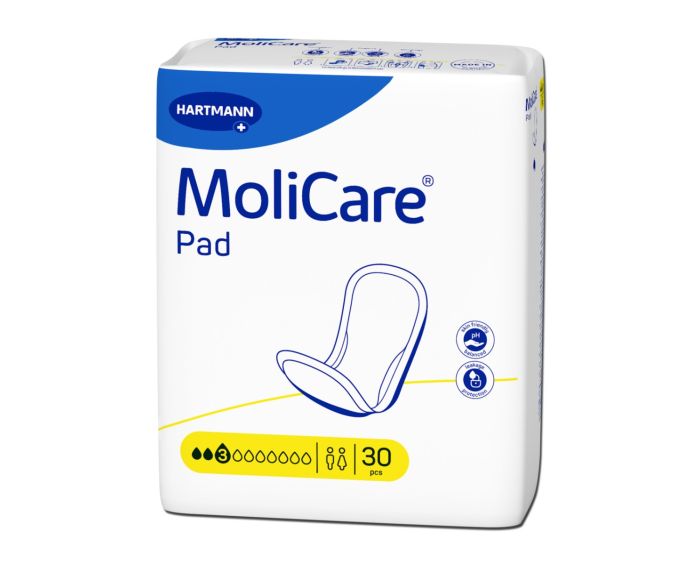 Hartmann Molicare Pad  Σερβιέτες ελαφράς ακράτειας midi 3 σταγόνες 1680760 - 6 x 30 τεμάχια (κιβώτιο)