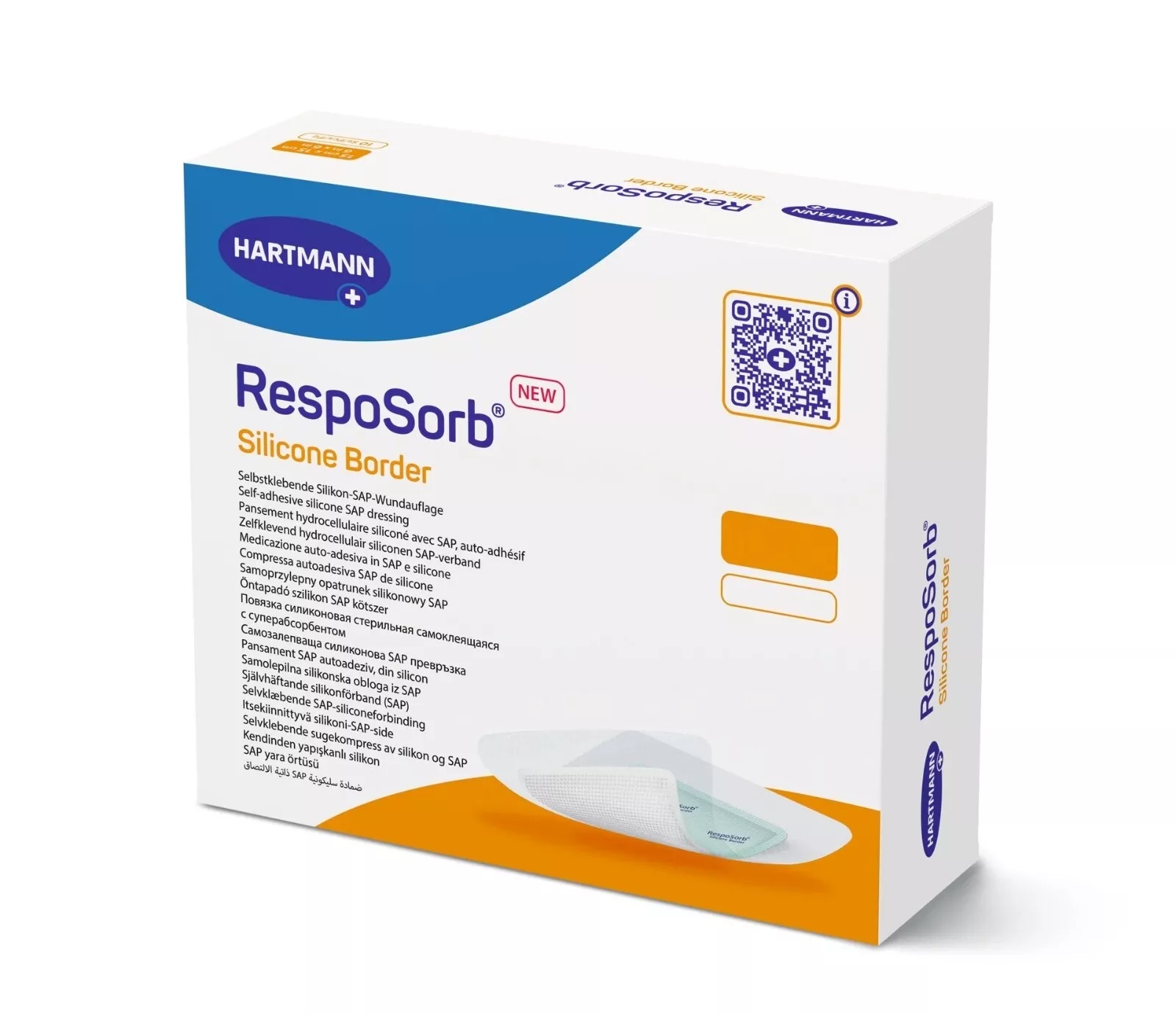 Hartmann Resposorb Silicone Border Αυτοκόλλητα Επιθέματα Κατακλίσεων 17.5x17.5 cm - 10 τεμάχια Hartmann Resposorb Silicone Border Αυτοκόλλητα Επιθέματα Κατακλίσεων 17.5x17.5 cm - 10 τεμάχια