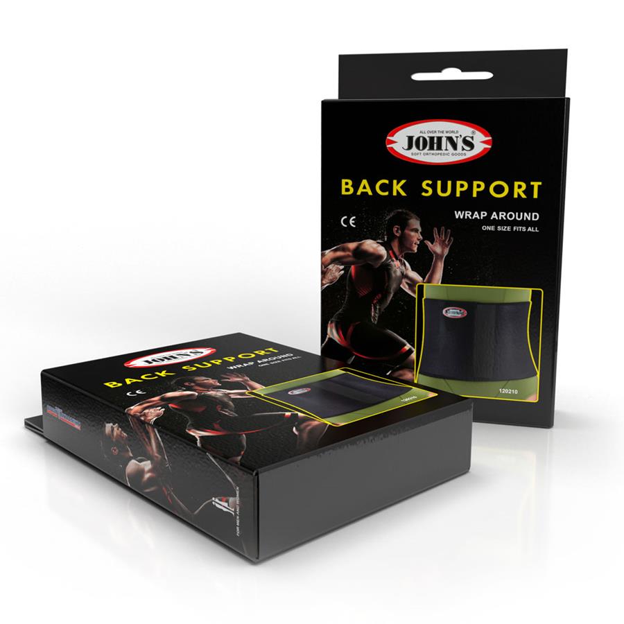 Ζώνη ορθοπεδική Wrap Around Black Line John's 120210 one size Μαύρο