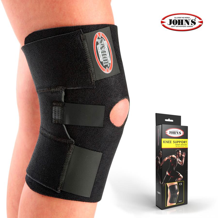 Επιγονατίδα Ανοικτού Τύπου Wrap Around Black Line One Size John's 120215