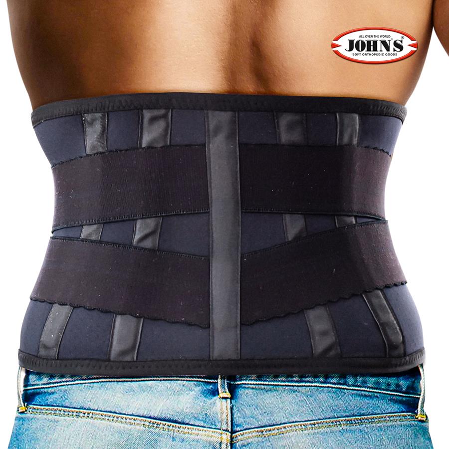 Ζώνη οσφύος neoprene Criss Cross 20 cm John's 120260 Μαύρο