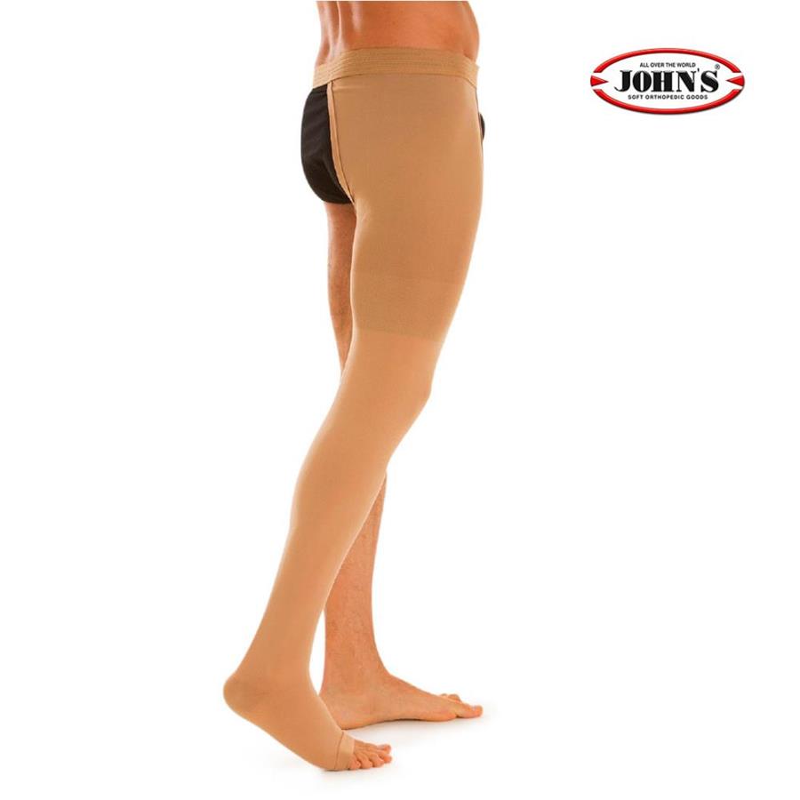 Κάλτσα φλεβίτιδας με ζώνη (Monocollant) Class I (25 - 30mmHg) 214583 John's Μπεζ Αριστερό