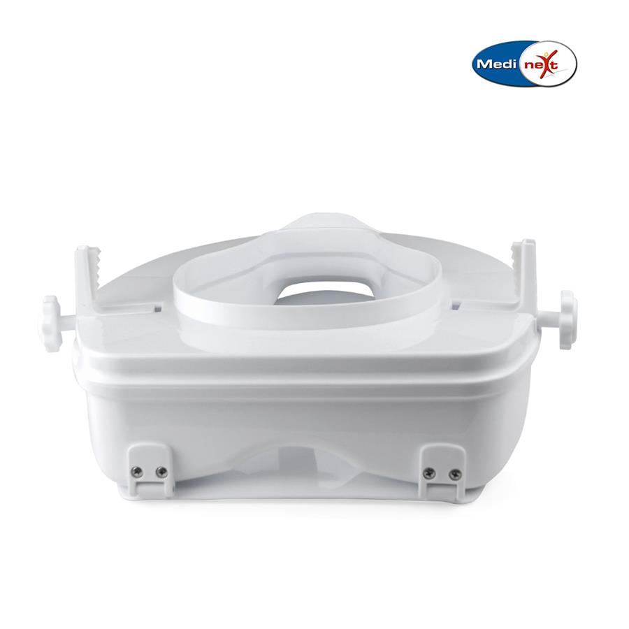 Ανυψωτικό τουαλέτας Medinext Deluxe 15 cm με με καπάκι και πλαϊνούς σφιγκτήρες 