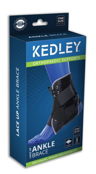 Kedley Νάρθηκας Ποδοκνημικής Με Μπανέλες KED/LACE UP one size