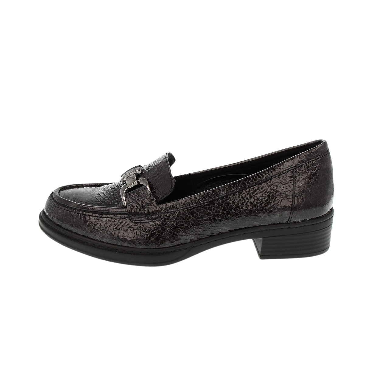 Lazar e Luca Γυναικείο δερμάτινο ανατομικό παπούτσι 411132 Ανθρακί