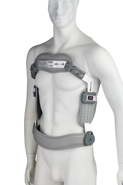 Medical Brace Νάρθηκας κορμού τριών σημείων με στερνική ρύθμιση – ρυθμιζόμενου ύψους MB.35 γκρι