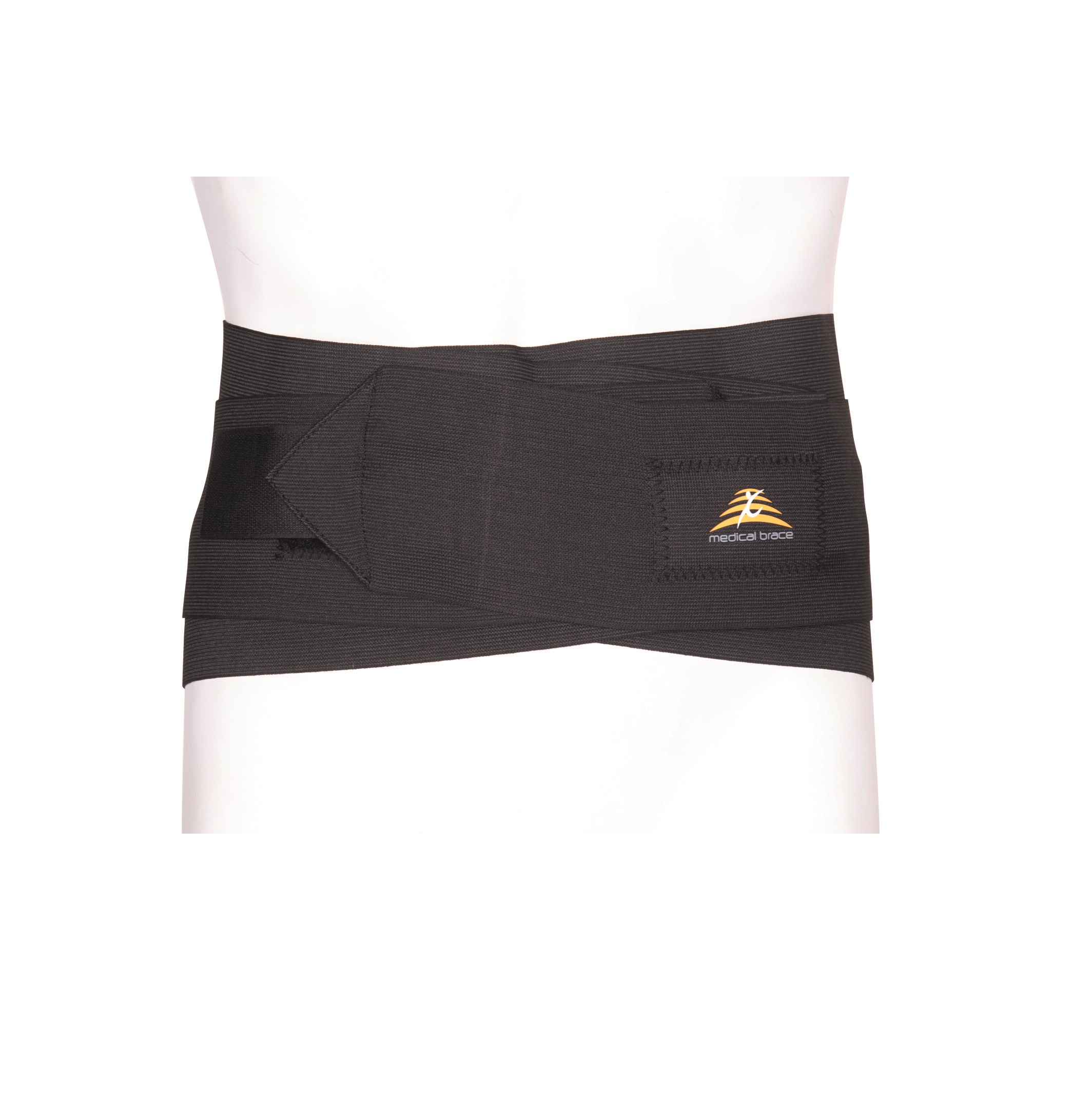 Medical Brace Ζώνη με οσφυϊκό πίεστρο PRESSURE BACK ΜΒ.5304 μαύρο